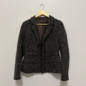 Marc Aurel Charcoal Wool Blend Blazer